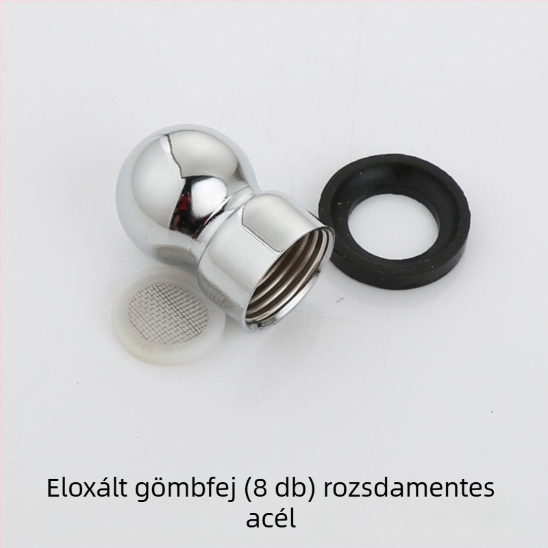 Fürdőszobai zuhanyoszlop felső csatlakozó, 4-pontos univerzális golyóscsap fej, forgó mozgó golyó