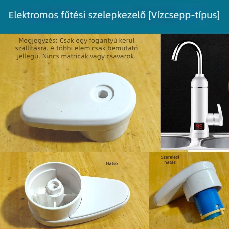 Elektromos melegvíz csap javításához műanyagfedél, kiegészítők, oldalsó tömítőfedél az azonnali melegítéshez, kör alakú fagyálló gyűrű