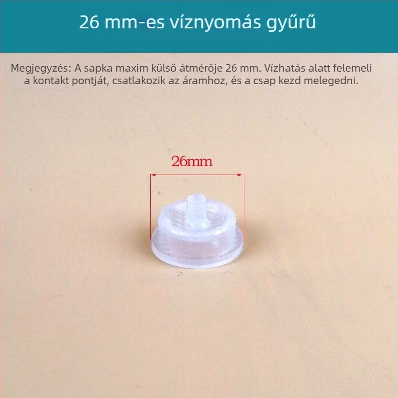 Elektromos melegvíz csap javításához műanyagfedél, kiegészítők, oldalsó tömítőfedél az azonnali melegítéshez, kör alakú fagyálló gyűrű
