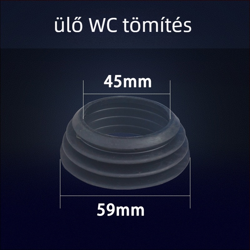 Ülő WC víztartály lefolyócsöve tömítőgyűrűvel