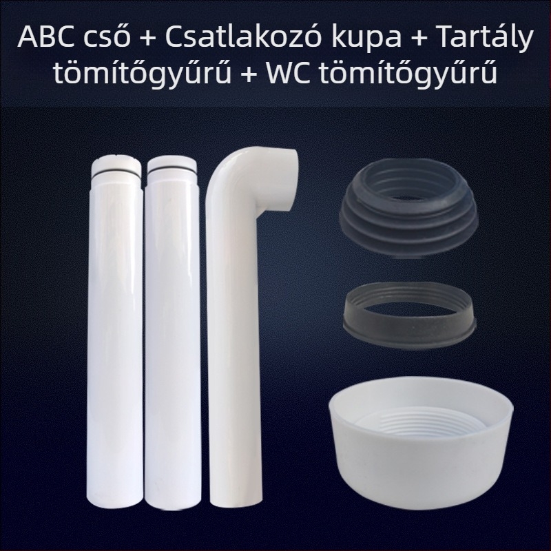 Ülő WC víztartály lefolyócsöve tömítőgyűrűvel
