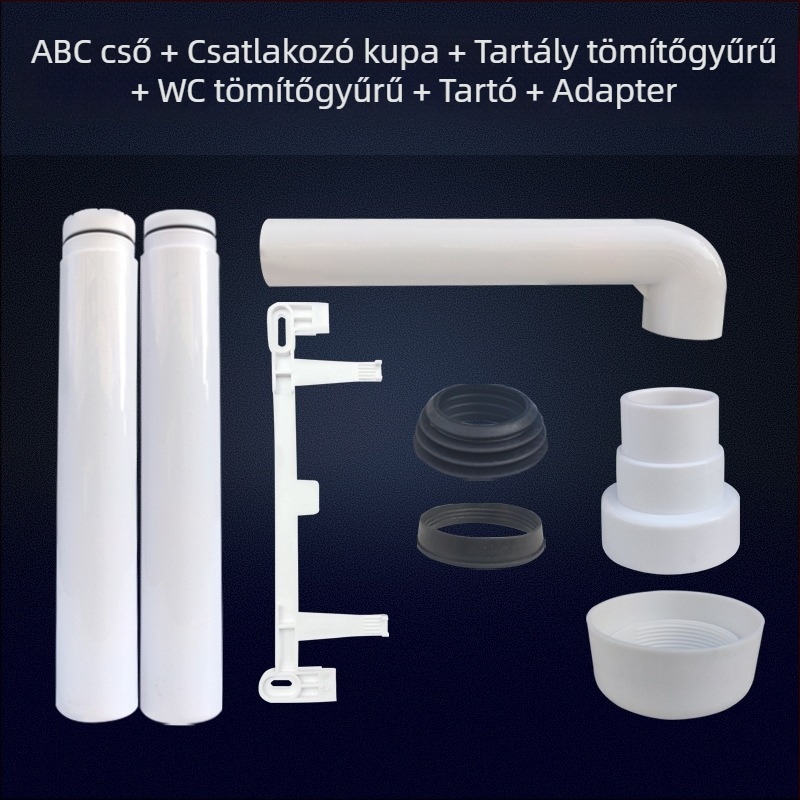 Ülő WC víztartály lefolyócsöve tömítőgyűrűvel