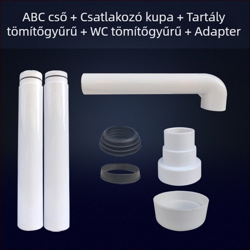 Ülő WC víztartály lefolyócsöve tömítőgyűrűvel