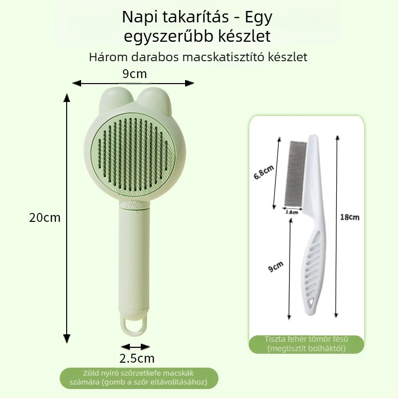 Macska- és kutya szőr eltávolító fésű - műanyag grooming eszköz
