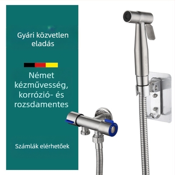 Kézi WC-szórópisztoly bidével, nagy nyomású vízsugár, fürdőszobai zuhanyfej