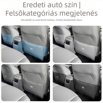 Xpeng M03-hoz készült bőr üléstartó – hátsó ülés védő párna, logónyomás elérhető