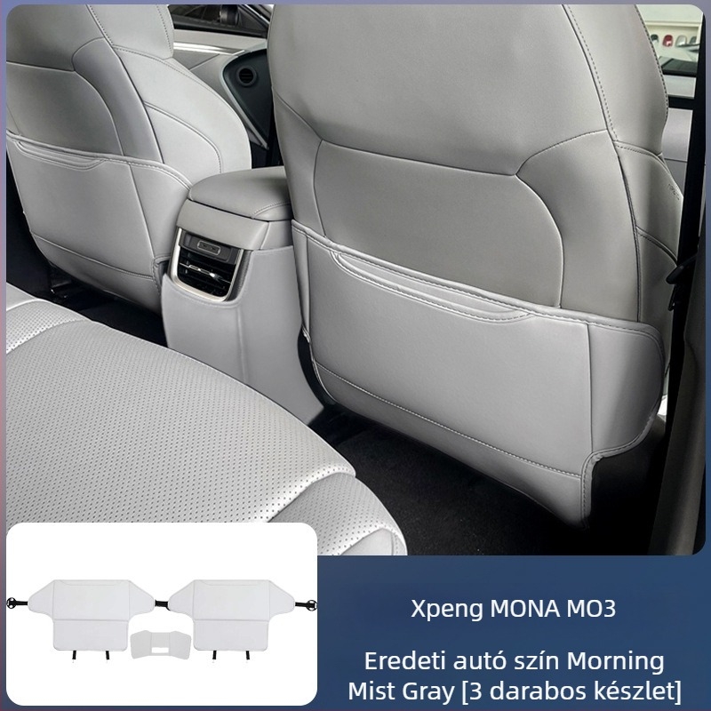 Xpeng M03-hoz készült bőr üléstartó – hátsó ülés védő párna, logónyomás elérhető