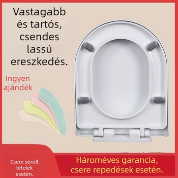 WC-fedél, UVO típus, vastagított, lágy zárás (műanyagból, CE tanúsított)