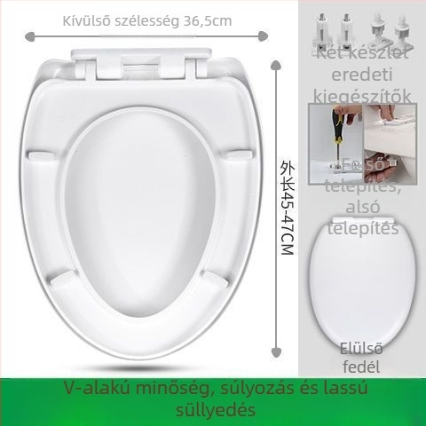 WC-fedél, UVO típus, vastagított, lágy zárás (műanyagból, CE tanúsított)