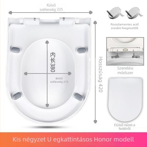 WC-fedél, UVO típus, vastagított, lágy zárás (műanyagból, CE tanúsított)