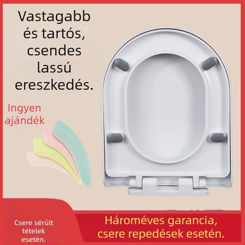 WC-fedél, UVO típus, vastagított, lágy zárás (műanyagból, CE tanúsított)