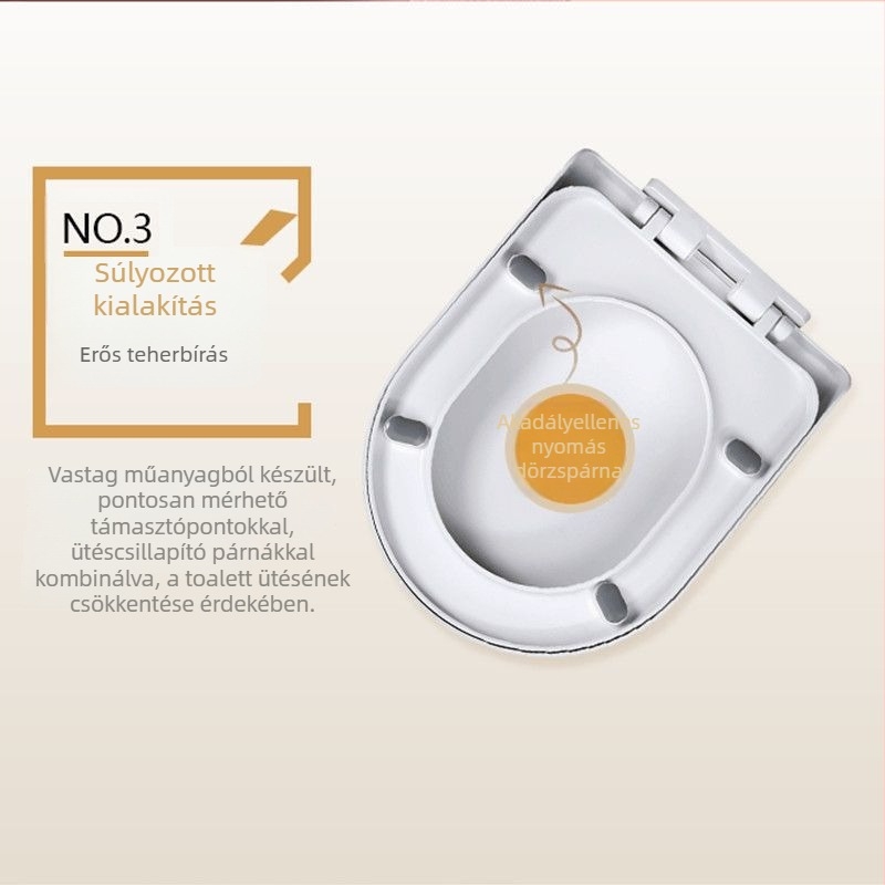 WC-fedél, UVO típus, vastagított, lágy zárás (műanyagból, CE tanúsított)