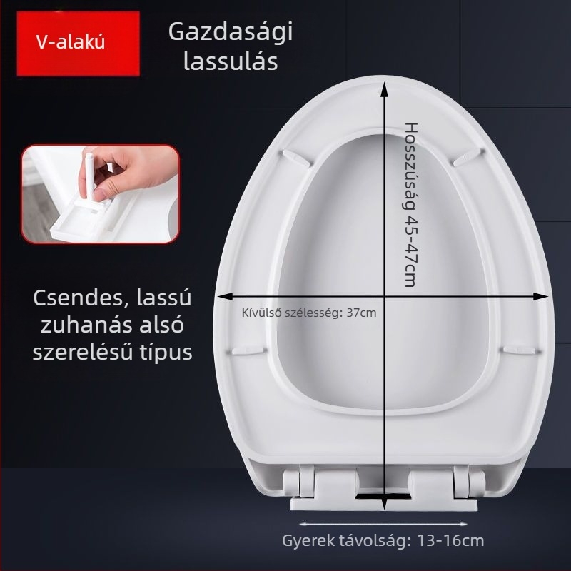 WC-fedél, UVO típus, vastagított, lágy zárás (műanyagból, CE tanúsított)