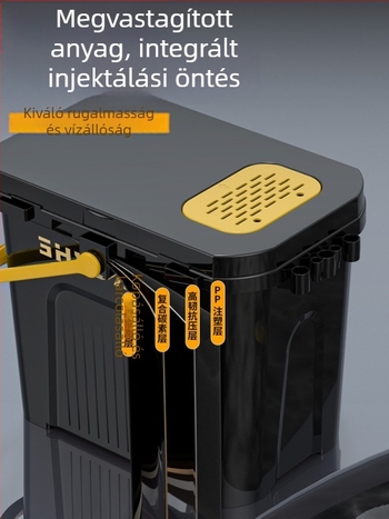 Hordozható horgászvödör ülő egyrétegű dobozzal, műanyag, kapacitás alatt 9, multifunkcionális horgászkészlet