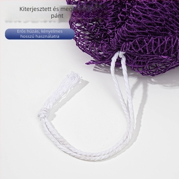 Exfoliáló fürdő törölköző nylon hálós textúrával, hosszú húzózsinórral és magas rugalmassággal