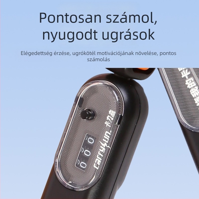 Mechanikus számlálóval ellátott ugrókötél - kaliszténika edzés, modell 001, ABS és PVC