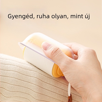 Könnyen hordozható szöszmentesítő görgő zsinórral – háztartási használatra, ruhaszösz eltávolítás, macskaszőr eltávolítás, tartalmazza a csere ragasztólapokat