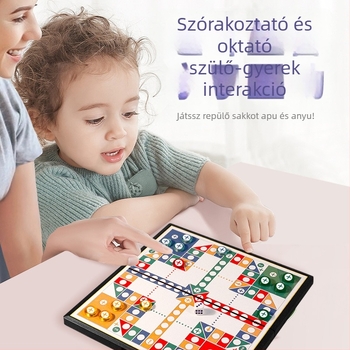 Gyerekeknek szóló mágneses mindent-egyben társasjáték-készlet – több játék egyben (Aeroplane Chess, Gomoku, Go, Xiangqi, Checkers, Jungle Chess, Military Chess). Anyag KPXQ-001; Márka Popular Ball; Kategória: Társasjáték; Csomagolás: Doboz