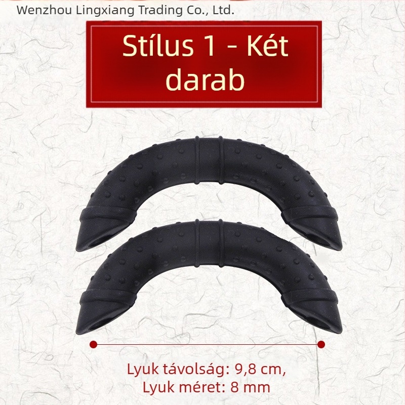 Szilikon edényfülvédők, hőszigetelő, régi dupla fülű edényekhez és nagy wokhoz klipszes fogantyúval, magas hőmérséklet-álló
