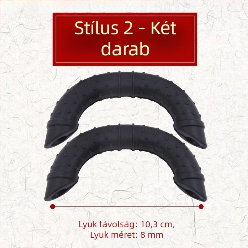 Szilikon edényfülvédők, hőszigetelő, régi dupla fülű edényekhez és nagy wokhoz klipszes fogantyúval, magas hőmérséklet-álló