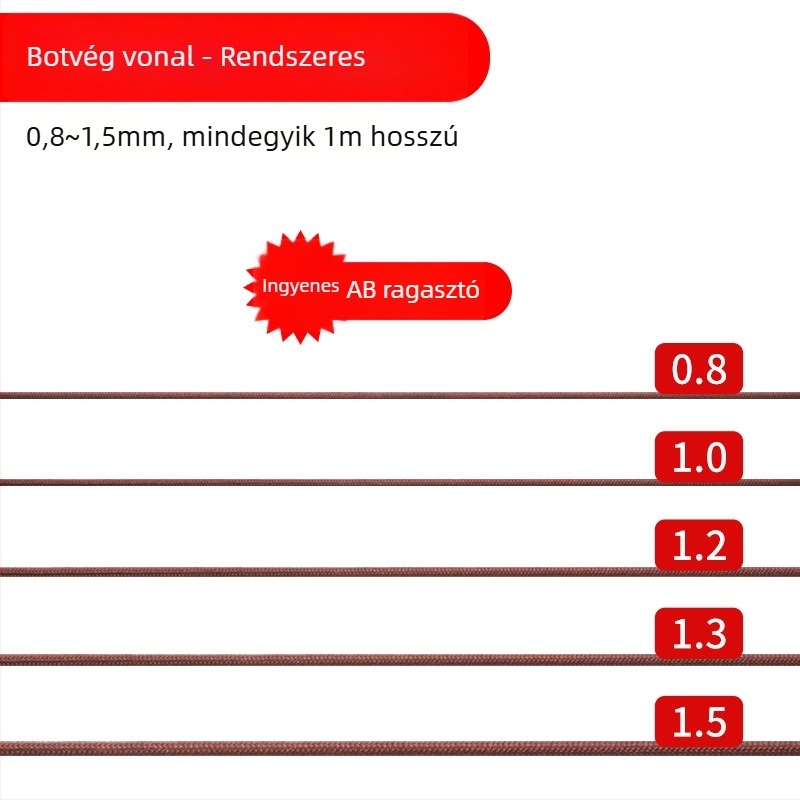 Mengda Horgászbot hegyvédő, megerősített fő vonallal és univerzális csuklós csatlakozóval