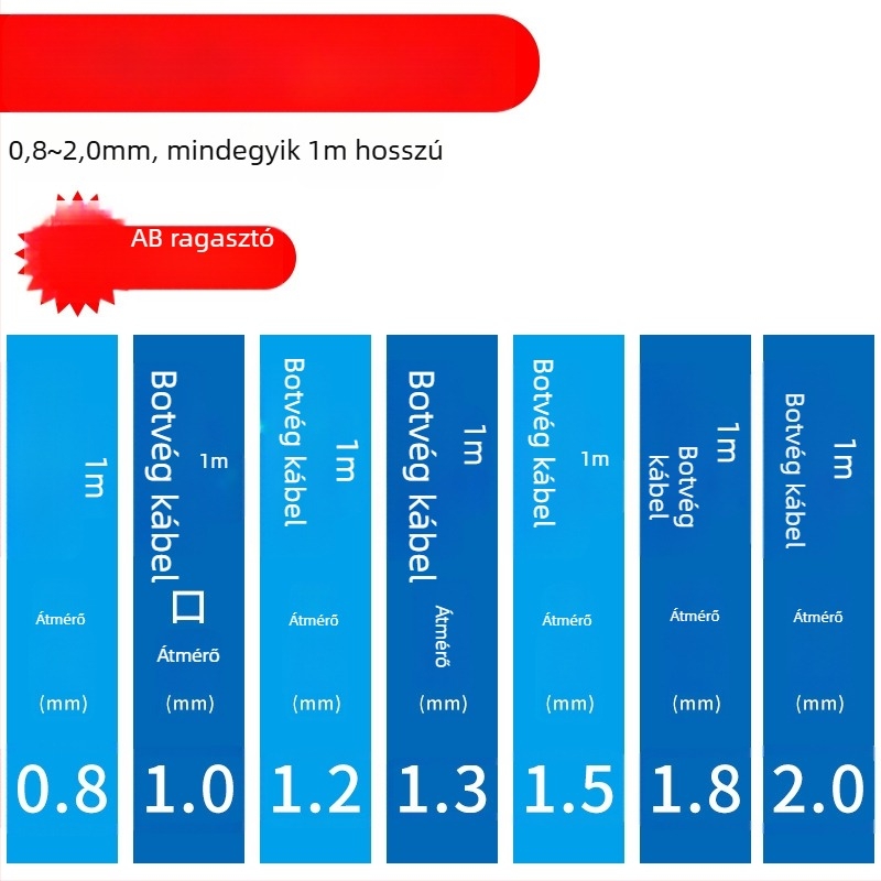 Mengda Horgászbot hegyvédő, megerősített fő vonallal és univerzális csuklós csatlakozóval