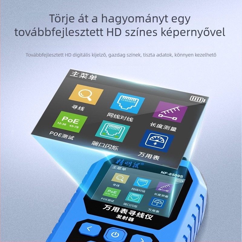 Smart Mouse NF-8509S többfunkciós vonalkereső, hálózati kábelteszter és multiméter