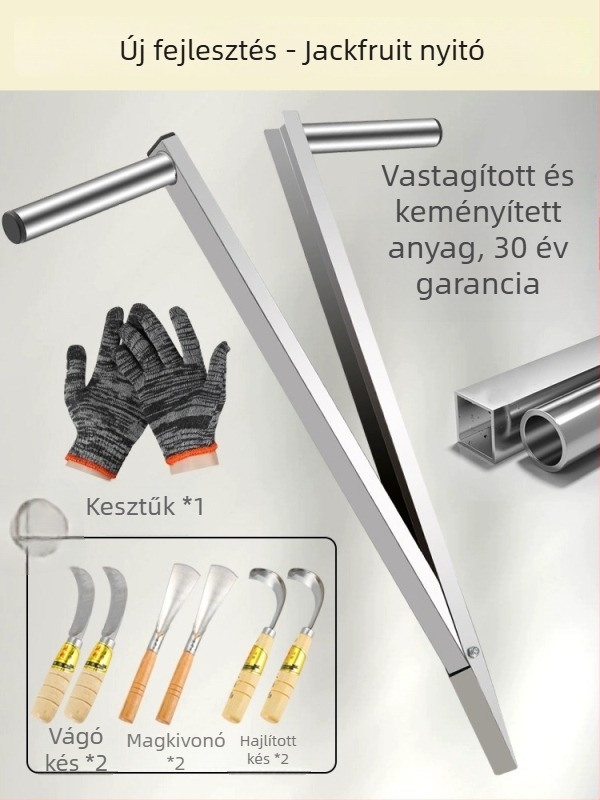 Jackfruit szeparátor kés – rozsdamentes acél, többfunkcionális eszköz a mag eltávolítására és a gyümölcs felosztására