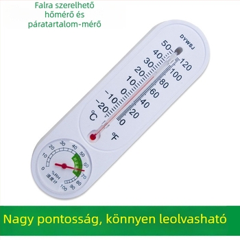 Kör alakú digitális hőmérő-higrométer beltéri használatra, falra szerelhető, kettős mérés