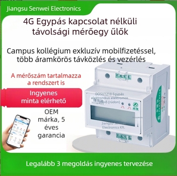 Iskolai használatra tervezett egyfázisú, kétkörös okos mérő, káros terhelések felismerése és mérési felügyelet, távoli vezérlés 4G/WiFi-n keresztül