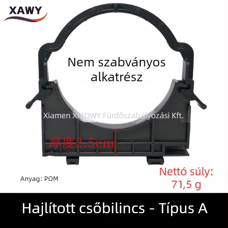 Rejtett tartályos falra szerelhető WC-hez illeszkedő csatlakozókészlet – PVC, szilikon, PE; csatornázásra; formázott