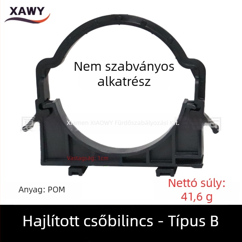 Rejtett tartályos falra szerelhető WC-hez illeszkedő csatlakozókészlet – PVC, szilikon, PE; csatornázásra; formázott