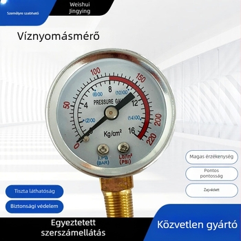 Y-40 vákuumnyomásmérő, Weishui jingying, menetes csatlakozás, testreszabás elérhető.