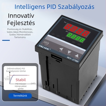 Rexc700 termosztát digitális kijelzős, intelligens hőmérséklet-vezérlő, teljesen automatikus PID-szabályozás, állítható PID
