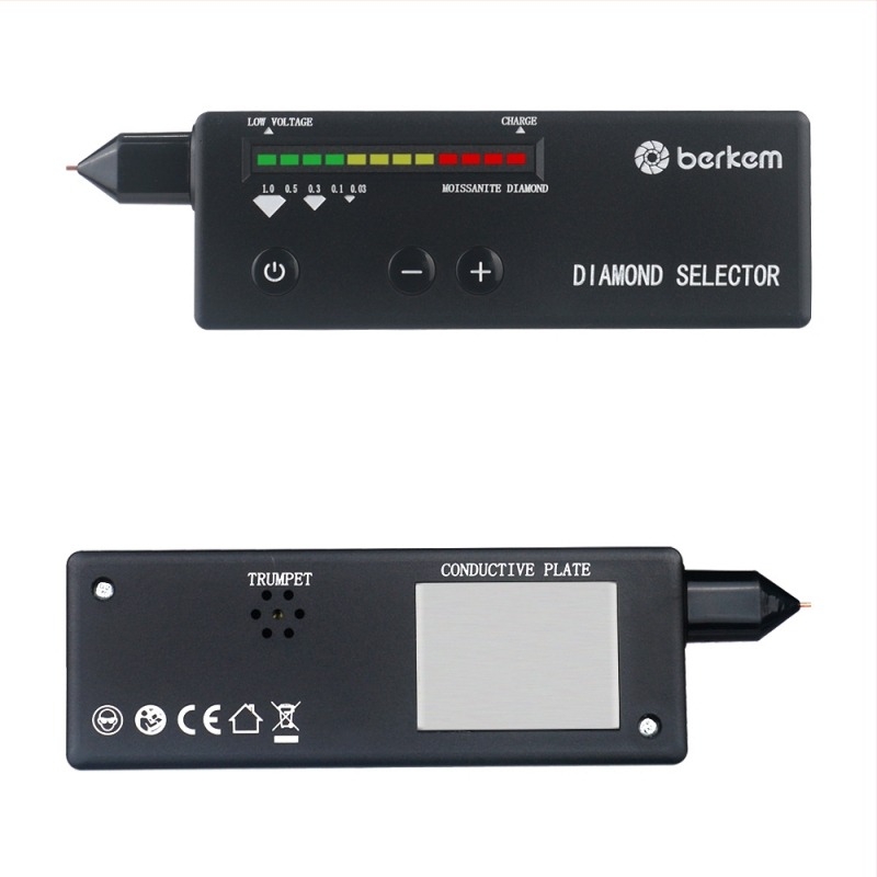 Berkem gyémánt és moissanit teszter toll – második generációs, újratölthető modell, hővezető mérő, gyémánt/moissanit azonosítás