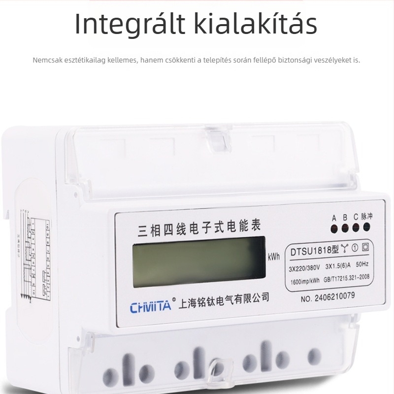 Háromfázisú, négyvezetékes elektronikus energia-mérő, 3VA1, kompatibilis többfunkciós feszültség-, áram- és teljesítménymérővel