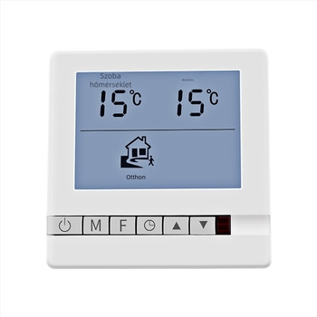 Vízfűtéses padlófűtés digitális kijelzős termosztát, intelligens hőmérséklet-szabályozó, típus 86; tartomány 5–35°C, pontosság 2°C, telepítés: hálózati kábelezés, működési feszültség 220V