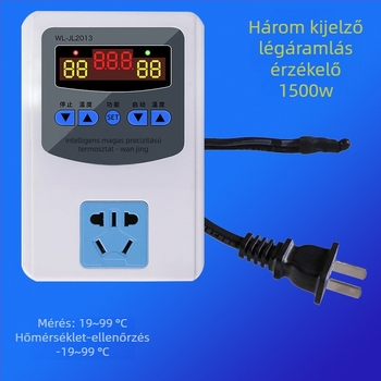 Intelligens digitális kijelzős hőmérséklet-szabályozó cirkulációs pumpával, 0.1°C pontossággal, állítható időzítővel, 220V, inkubátorhoz