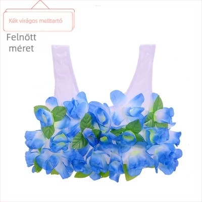 Kókuszdióhéj melltartó és hula szoknya készlet etnikai tánchoz, uniszex, Chenille-Spandex keverék, 2025 tavasz