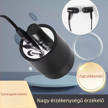 Ipari vezeték nélküli akusztikus detektor vízszivárgások és fal- és csőhang észlelésére
