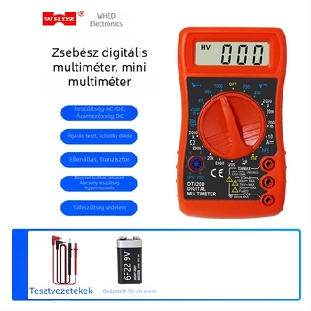 DT820D Mini Digitális Multiméter WHDZ, CE Tanúsítvány, Nem Importált