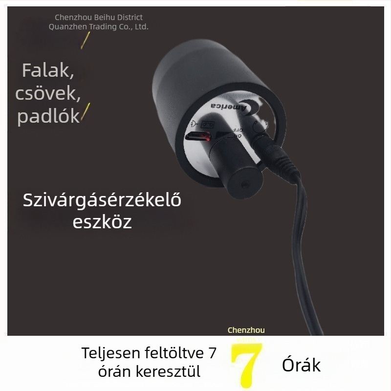 Kompakt hallgatóeszköz falban lévő szivárgások detektálásához