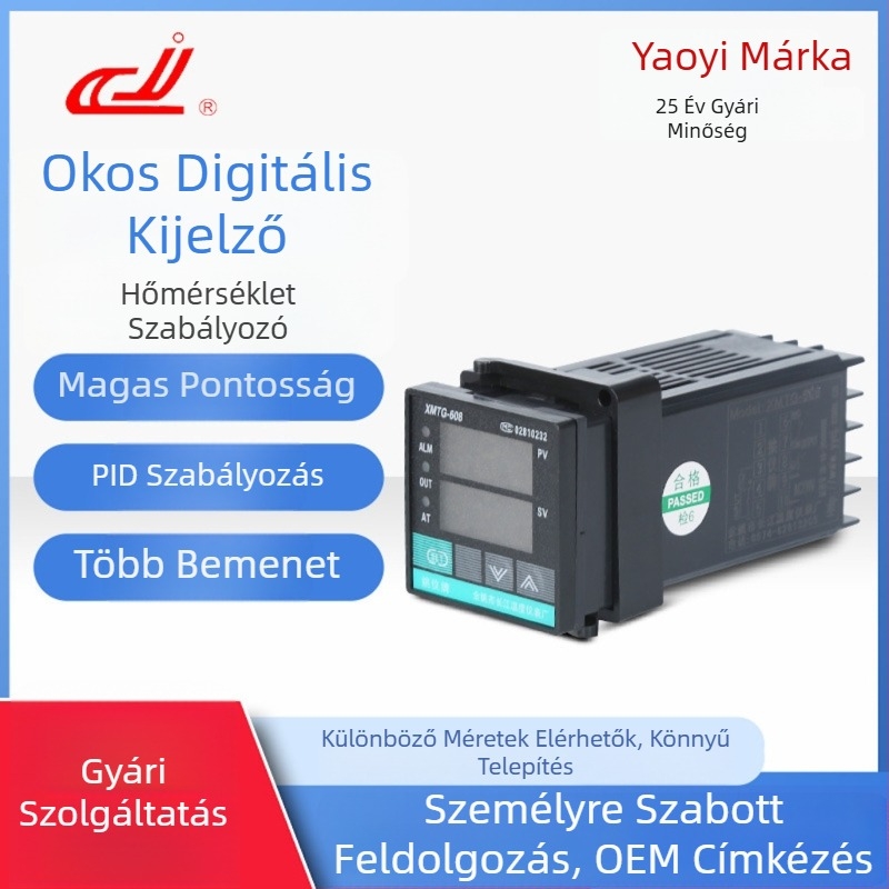 XMTG-608 sorozat digitális hőmérséklet-szabályozó digitális kijelzővel, 220V, Yao Yi márka