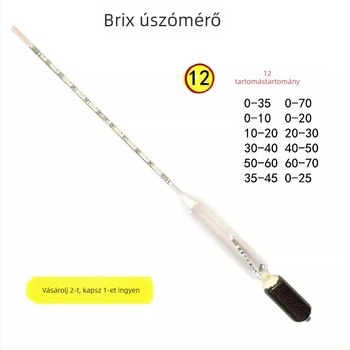 Hidrométer és folyadék-denzitásmérő és koncentrációmérő készlet: folyadék-denzitás mérő, Baume-mérő, koncentrációmérő, sótartalom-mérő, kénsavoldat (Eredet: Hebei)