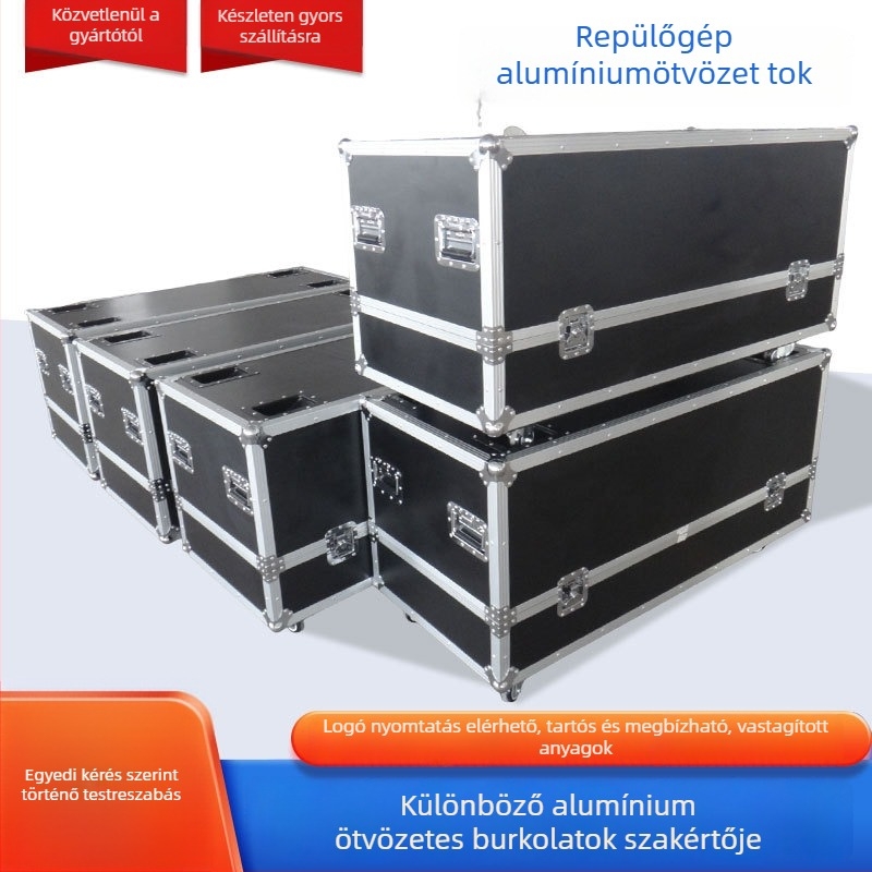 Repülőgépes szerszámtároló alumínium ötvözetes kerettel, belső EVA/Pearl Cotton bevonattal, teherbírás 5 kg