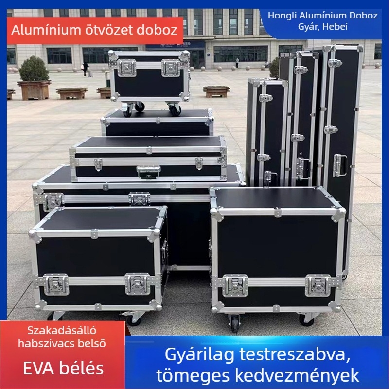 Hongli Alumínium ötvözetű gurulós szerszámtároló - védőtok, egyedi gyártás