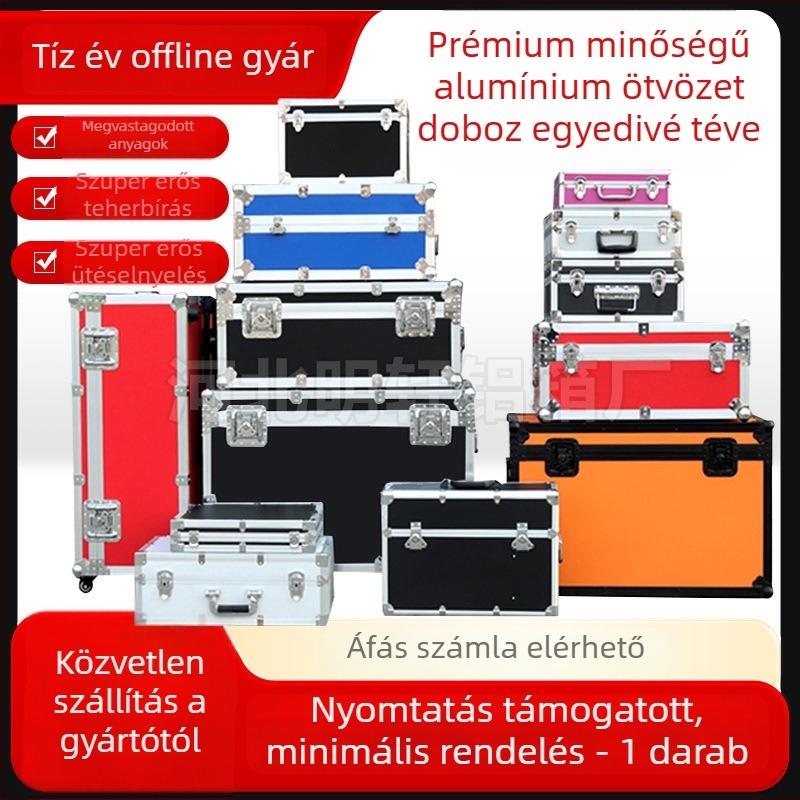 Hongli Alumínium ötvözetű gurulós szerszámtároló - védőtok, egyedi gyártás