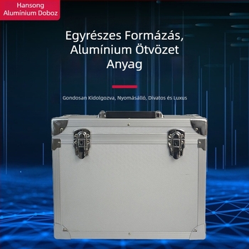 Nagy kapacitású alumínium ötvözetű repülő eszköz-tároló, multifunkcionális hordozható tok, anti-lop zár és zárt tároló