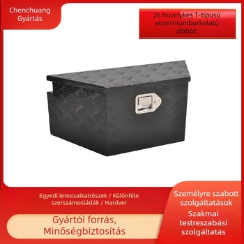 Alumíniumötvözetből készült szerszámtároló doboz, négyszögletes lépcső típus, testre szabható a rajzok szerint, teherbírás 70 kg