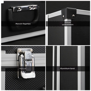 Lazheng alumínium ötvözetű szerszámtartó doboz – eszköztartó és flight case